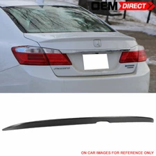 For 13-17 Honda Accord 9th 4Dr OE Factory Style Unpainted Trunk Spoiler Wing ABS