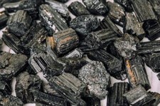 Black Tourmaline Crystals Raw Rough Haystack Healing Stones Bulk from Brazil