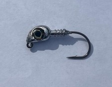 Bag Of 10 3/8 Oz Mullet Style JigHeads With 3/0 Mustad 2x Strong Hooks