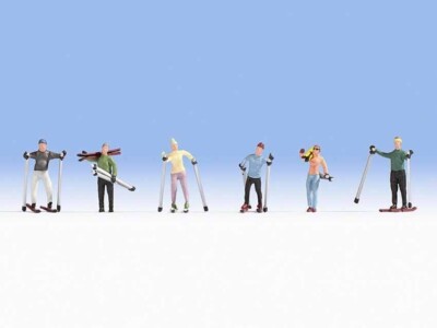 Noch HO 15827, Skifahrer, Modelleisenbahn, Hobby, Zubehör, GMK #KS25