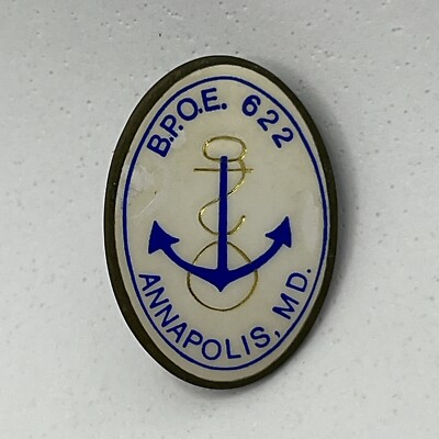 Annapolis Maryland Elks Lodge 622 Benevolent Protective Order Enamel Hat Pin