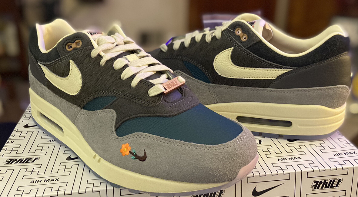 SIZE 13 air max 1 kasina won-ang Grey New SNKRS Off White Travis
