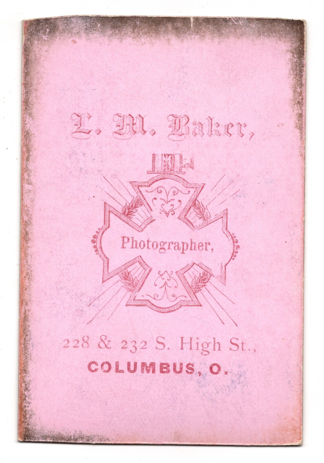 ANTIQUE CDV CIRCA 1880s PRESIDENT RUTHERFORD B. HAYES UNPUBLISHED VIEW COLUMBUS — additional view