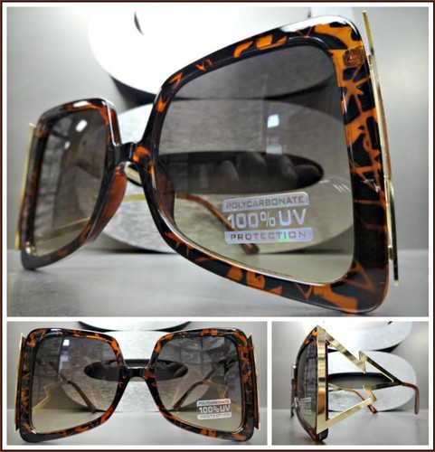 Oversize Esagerato Funky Retrò Occhiali da Sole Spesso