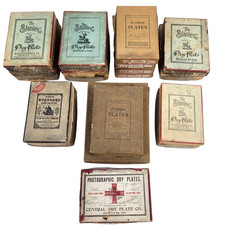 20 Antique Empty Boxes Stanley Photographic Dry Plates Eastman Kodak Co Display