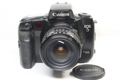 Canon EOS 5 QD analoge Kamera + EF 28-105mm F/3.5-4.5 USM Macro AF Objektiv a...