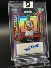 Panini Prizm Sensational Signatures Toumani Camara Red SS-IC RC Auto /99 Blazers