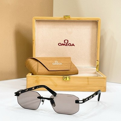 Omega SS1337 Titanium Rimless Sunglasses 58-18-145 Pilot Aviator Unisex