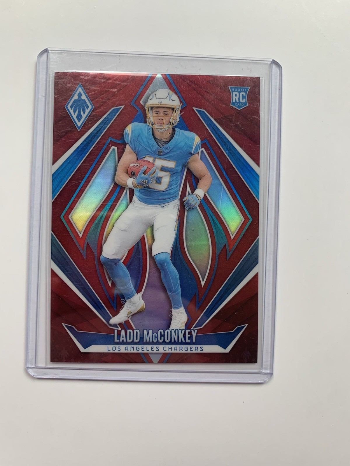2024 Panini Phoenix Ladd Mcconkey Red 28/99 RC #216 Chargers Rookie 🔥🔥