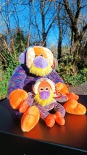 TY Beanie Babies Bananas the Orangutan – 2 Plush Toys with Tags. Well cared