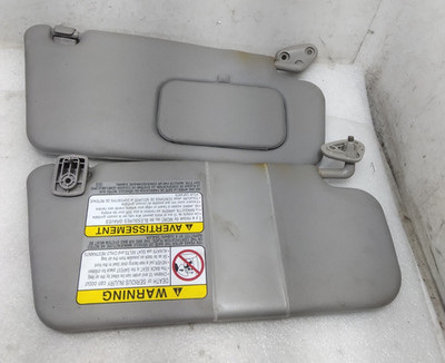 2003 Subaru Impreza Outback Front Driver & Passenger Sun Visor Pair Gray