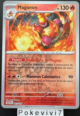 Pokemon Karte Maganon 021/159 Reverse EV9 Abenteuer Set JTG FR NEU