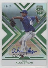 2016 Panini Elite Extra Edition Status Emerald Die-Cut 9/25 Alex Speas Auto 3z8