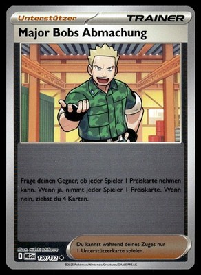 Major Bobs Abmachung 120/132 Mega Evolution Pokemon Reverse Holo NM Deutsch