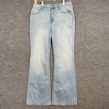 Old Navy Jeans Womens 8 Blue Flare Jeans Wow High Rise Flare Light Wash Stretch