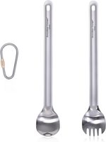 Outdoor Titan Langstieliger LöFfel Spork Ultraleicht Camping Poliertes Geschirr