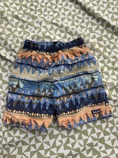 Patagonia Short Boys Baggie Shorts size M Swim Trunks Aztec Print H55