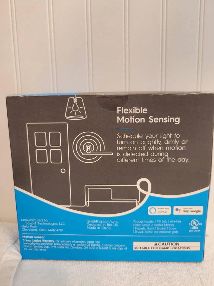 G E LIGHTING Cync Sensor/A19 Bulb 1 Pack CWLMSONNWW1 - Image 2 of 2