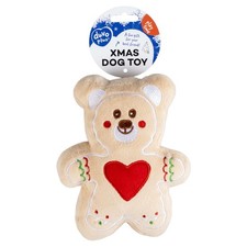 Duvo+ Hundespielzeug X-Mas B&auml;renkeks 13x6x17cm f&uuml;r Hunde, Pl&uuml;sch, Squeaker
