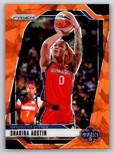 2024 Panini Prizm WNBA #134 Shakira Austin Ice Orange Prizms Basketball