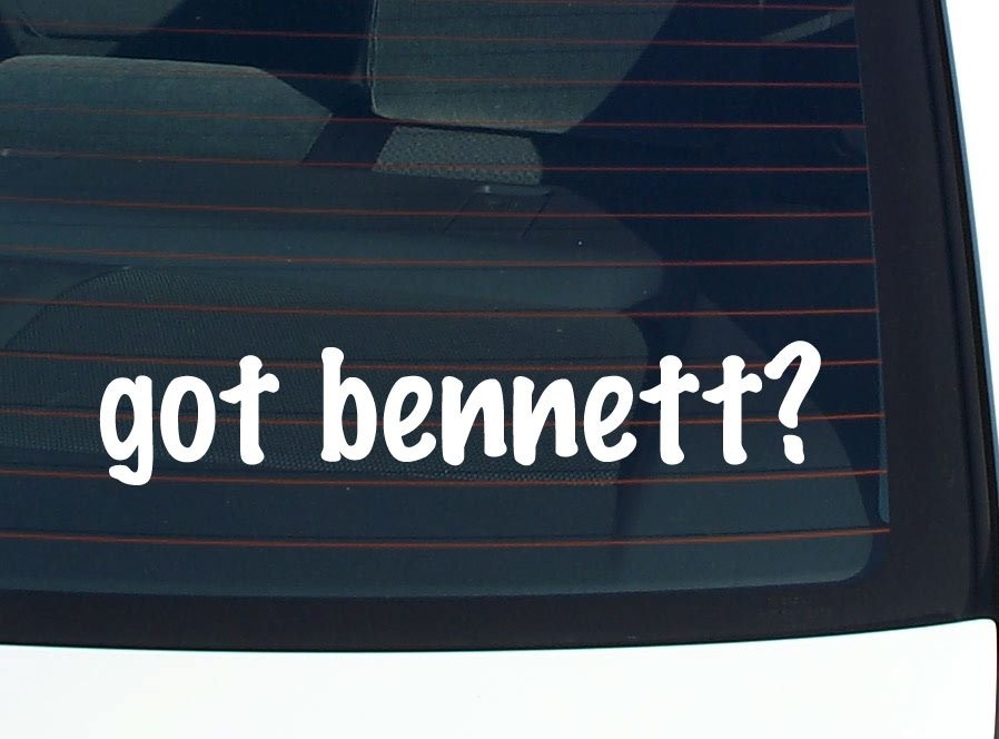 Bennett Family Funny Last Name Car Decal Vinyl Bumper Sticker Window Pride