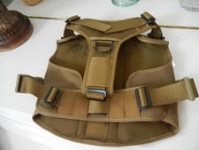 ICEFANG COYOTE BROWN TACTICAL MOLLE K9 WORKING DOG HARNESS VEST SIZE X- LARGE