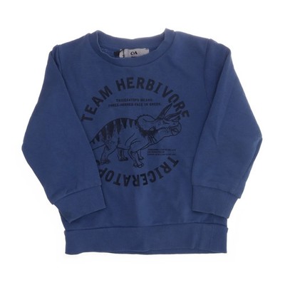 C&A, Sweatshirt, Größe: 98, Blau, Print, Sweat, Unisex (Kinder) #ArY