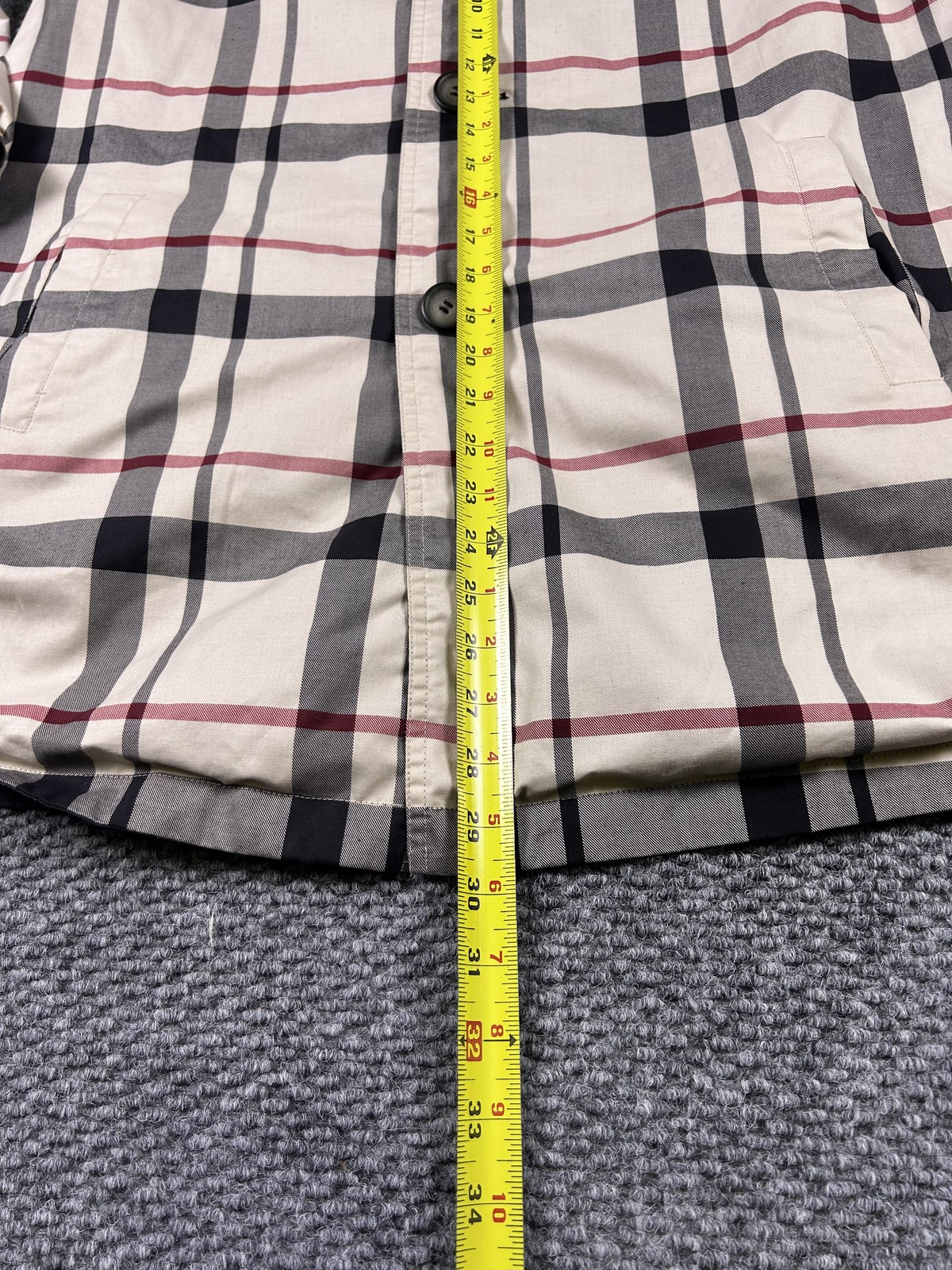 Pendleton Jacket Womens Medium Beige Black Plaid … - image 3