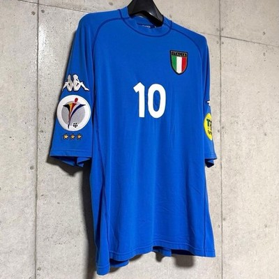 【美品！】EURO2000 イタリア代表 ♯10 デルピエロ【XLサイズ】ホーム Alessandro Del Piero #10 Italy EURO 2000 Home Jersey Full Patch XL