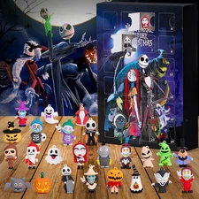 Nightmare Christmas Advent Calendar 2025,24-Day Halloween Countdown Calendar for