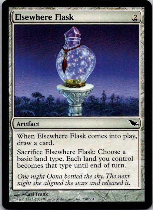 Elsewhere Flask 250 Common Shadowmoor Magic: The Gathering Near Mint