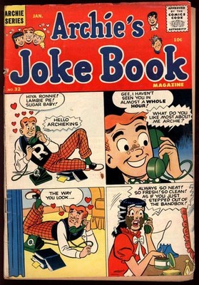 ARCHIE'S JOKE BOOK #32 3.5 // ARCHIE PUBLICATIONS 1958