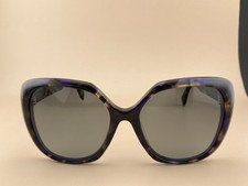 Fendi Sunglasses Frame FF 0107 F/S Italy Blue Gray Tortoise 56-18-140 Butterfly