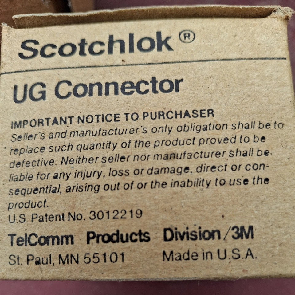 GENUINE 3M Scotchlok UG Tap Splicing Splice Connector 26-19AWG 100 ct 19 availa - Image 4 of 4