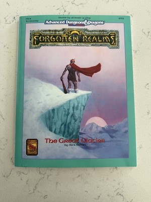 AD&D 2E TSR Forgotten Realms The Great Glacier 9351 - w/ Map!