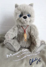 Charlie Bears 7" Minimo 2016 Mohair BLUE the Cat w/ Bag LE 1200