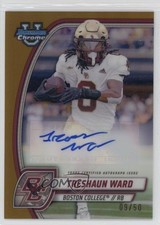 2024 Bowman U Chrome Prospect Gold Refractor 9/50 Treshaun Ward #PA-TWA Auto 7ba