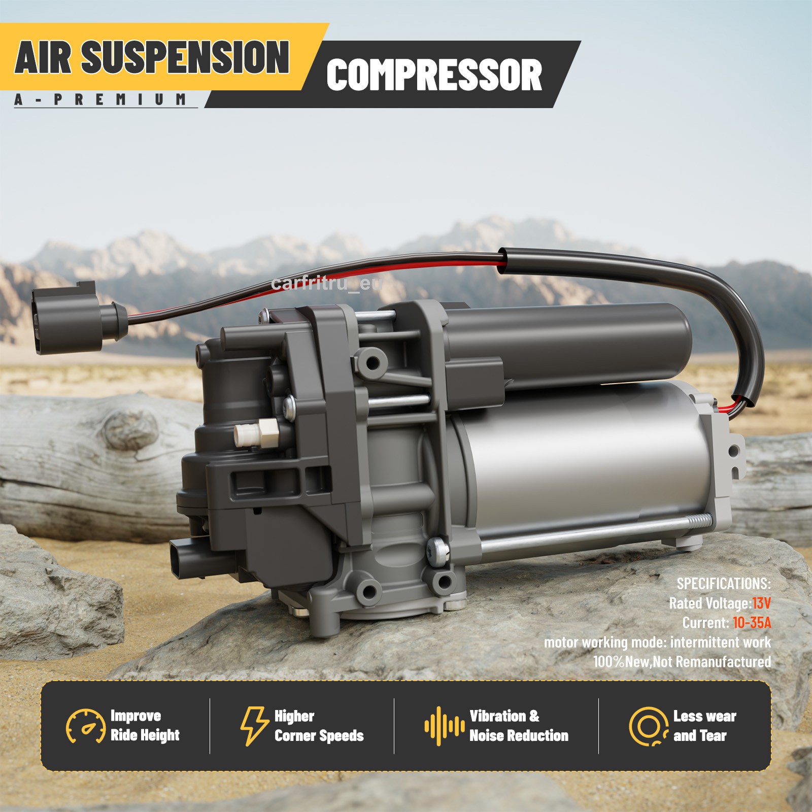 Air Suspension Compressor w/ Dryer for Audi Q7 Q8 SQ8 SQ7 & Bentley Lamborghini