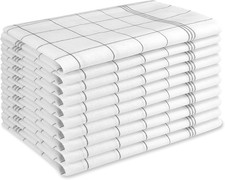 Strofinacci Cucina Cotone 50X70 Cm Set Di 10 Pezzi Nero Canovacci Moderni Asciug