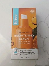 Bliss Bright Idea Brightening Serum Vitamin C Triple Peptide Collagen 1oz new