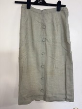 Vintage 1950 s 1960 s Youth craft USA Virgin Wool Pencil Skirt Green