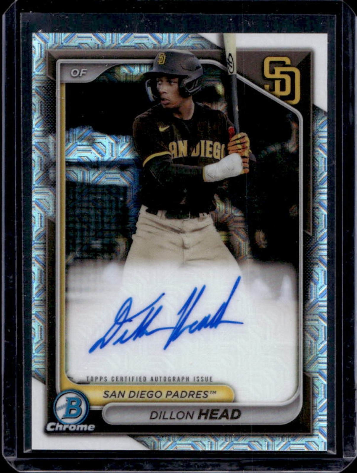 2024 Bowman Mega Box Dillon Head Prospect Auto Mojo Refractor #BMA-DH Padres
