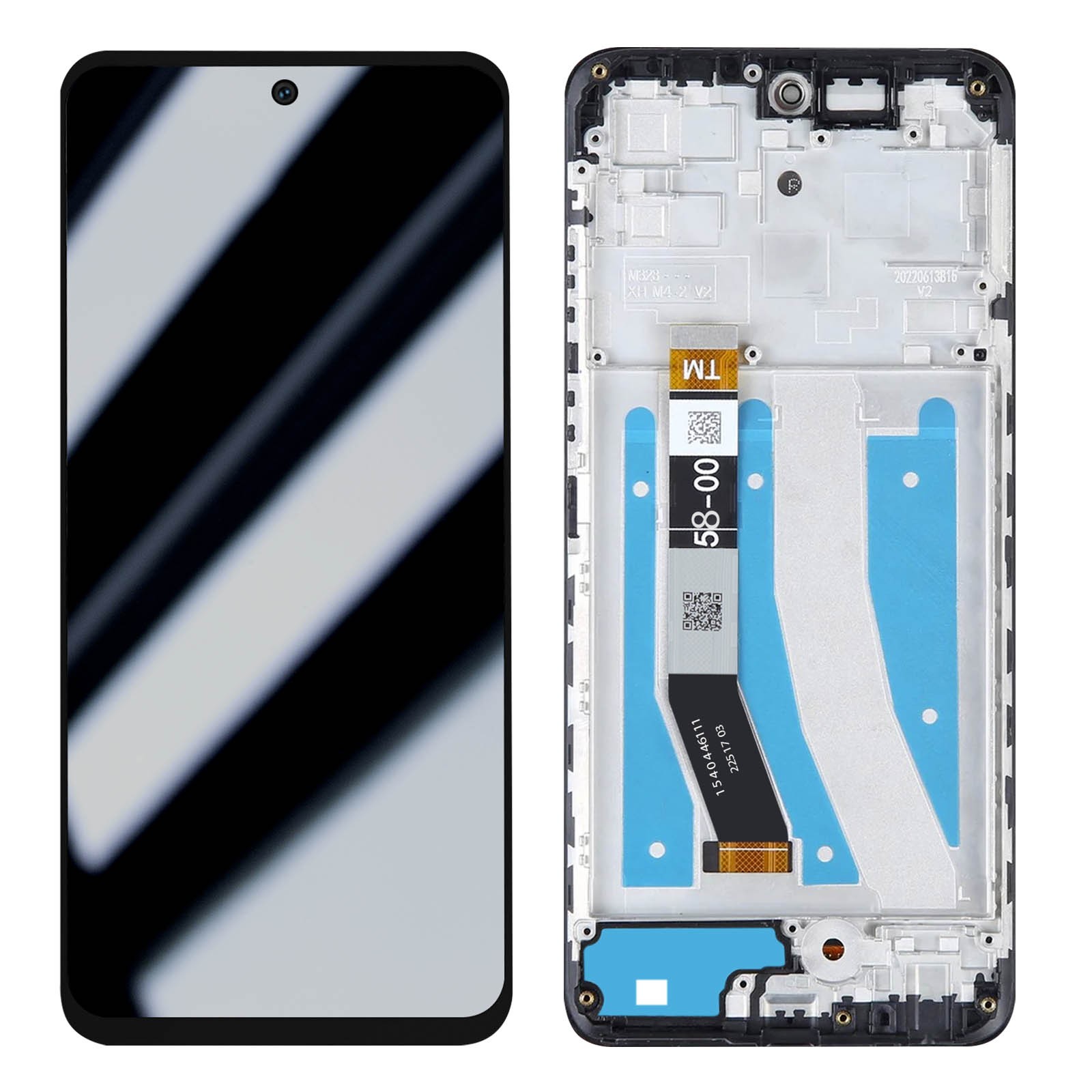 Écran LCD avec châssis pour Relife G32 5G noir de remplacement