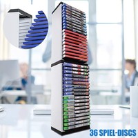 Game Disc Box Storage Rack Holder For PS5 Storage Shelf Hold 36Pcs Game Discs