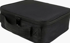 Healifty Travel Makeup Bag Large Capacity Cosmetic Storage Organizer Black New
