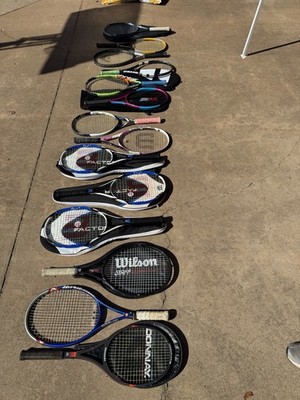 Lot 14 Pro Tennis Rackets Racquets Wilson Babolat Head Donnay K-Factor Ultra