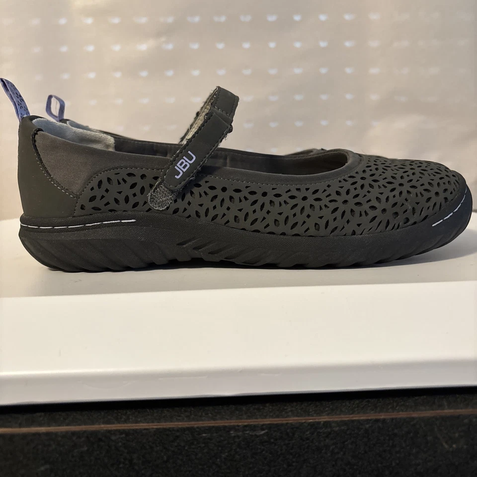 Zapatos para mujer JBU Jambu diente de león espuma viscoelástica Mary Jane gris oscuro talla 8,5 usados en excelente estado Foto 3 de 4