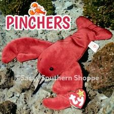     PINCHERS    1994 Ty Beanie Babies Red LOBSTER 4th or 5th Gen Tags MWMT 