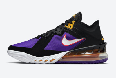 NIKE LEBRON 18 LAKERS Sz 10.5 SPACE JAM low 7 8 9 11 12 13 14 15 16 17 19 20 v2