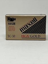 Maxell TC-30 High Grade VHS-C Videotape Cassette Camcorder HGX-Gold New Tape